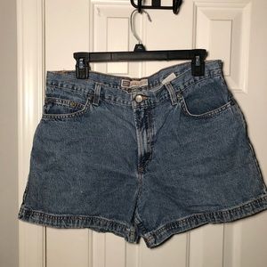 Vintage style denim High waisted shorts